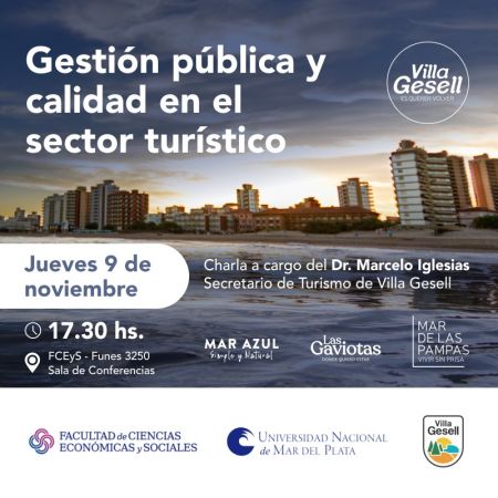 CHARLA "Gestión Pública y Calidad en el Sector Turístico"