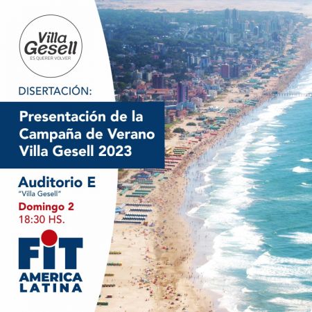 VILLA GESELL ESTARÁ PRENSENTE EN LA FERIA INTERNACIONAL DEL TURISMO