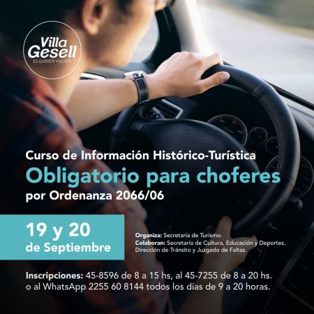 ABREN LAS INSCRIPCIONES AL CURSO DE INFORMACIÓN HISTÓRICA Y TURÍSTICA PARA CONDUCTORES DE TRANSPORTE PÚBLICO